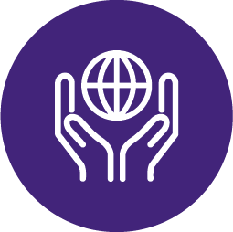hands holding globe 