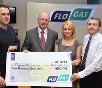 Flogas gives €500 to Drogheda Homeless Aid