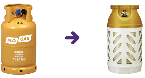 Yellow Butane Metal to Butane Gaslight