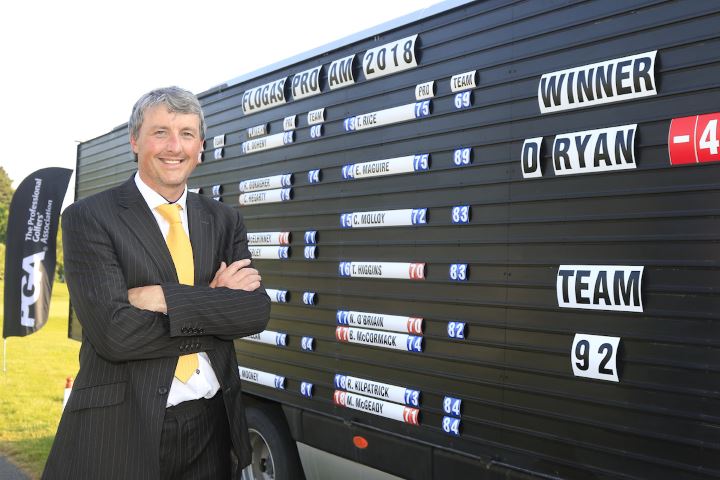 David Ryan of the Cahir Park Golf Club won the professional prize at the 2018 Flogas Pro-Am on 28th May.