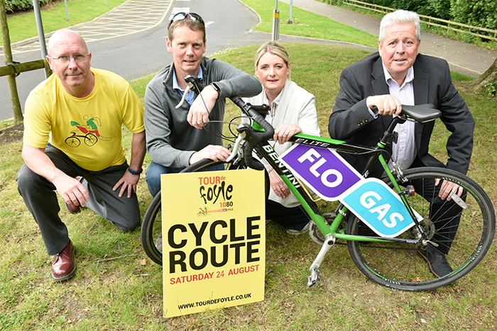 Michael McCrory, NWMM; Brian Adair, Adairs Waterside; Shelley McCloskey, Flogas & Liam Milligan, NWMM